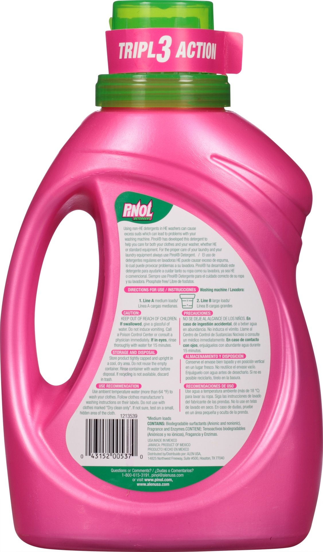 slide 6 of 7, Pinol Liquid Detergent Fresh, 50 oz