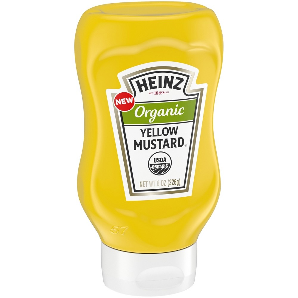 slide 2 of 4, Heinz Organic Yellow Mustard, 8 oz