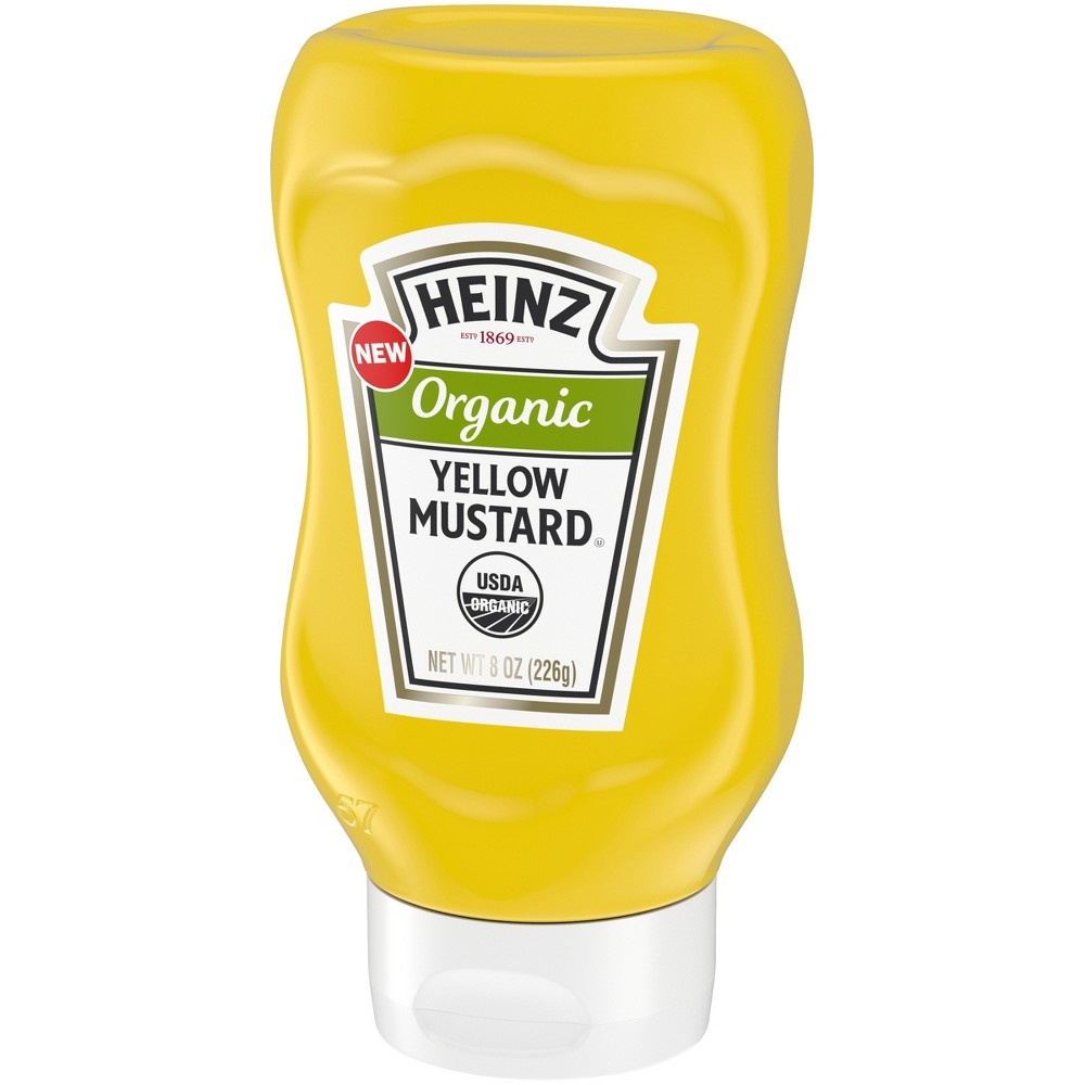 slide 3 of 4, Heinz Organic Yellow Mustard, 8 oz