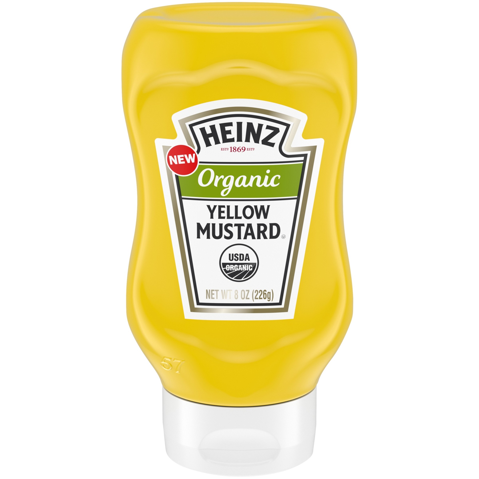 slide 1 of 4, Heinz Organic Yellow Mustard, 8 oz