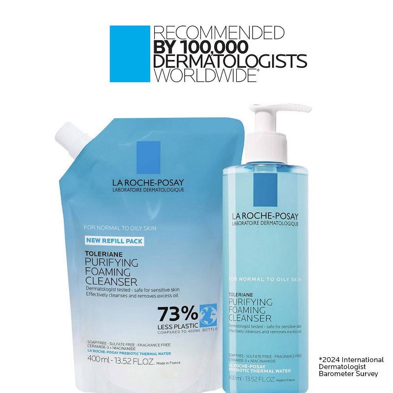 slide 8 of 8, La Roche Posay Toleriane Purifying Facial Cleanser - 13.52 fl oz, 13.52 fl oz