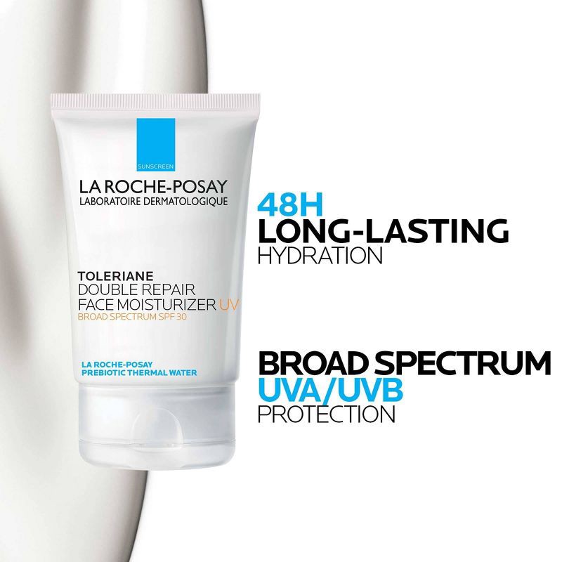 slide 5 of 9, La Roche Posay Face Moisturizer Sunscreen Toleriane with Ceramide and Niacinamide - SPF 30 - 3.38 fl oz, 0 x 3.38 fl oz