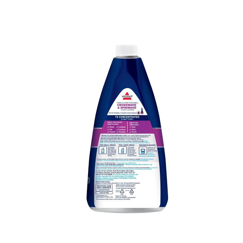 slide 3 of 3, BISSELL 32oz MultiSurface Floor Cleaning Formula for CrossWave & SpinWave, 32 oz