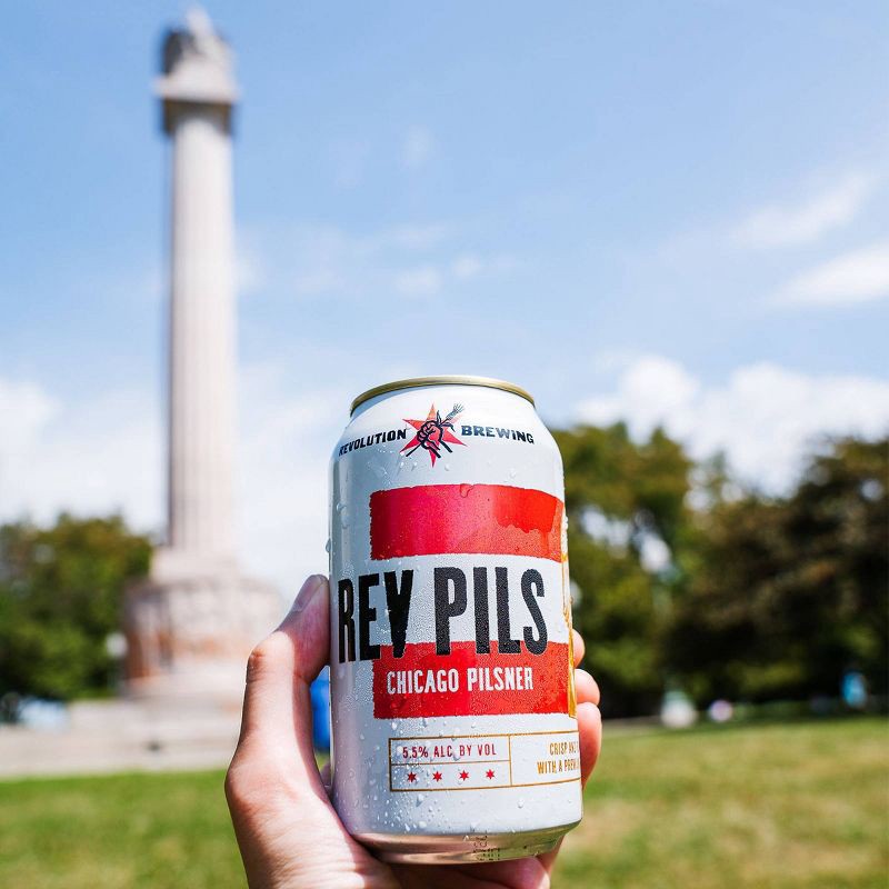 slide 4 of 4, Revolution Brewing Revolution Pilsner Beer - 6pk/12 fl oz Cans, 6 ct; 12 fl oz