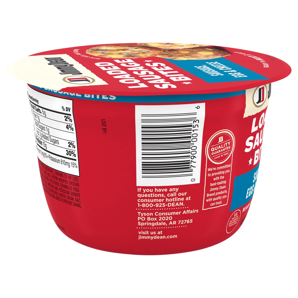 slide 3 of 8, Jimmy Dean Loaded Sausage Bites Sausage Egg and Cheese, single serve, 106.31 g