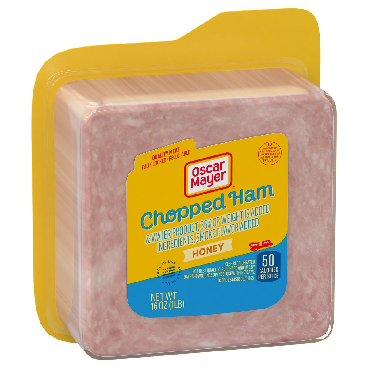 slide 3 of 9, Oscar Mayer Honey Chopped Ham 16 oz Package, 16 oz