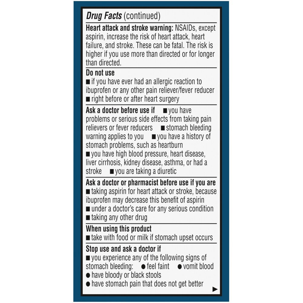 slide 2 of 3, Kroger Ibuprofen Coated Caplets 200Mg, 24 ct