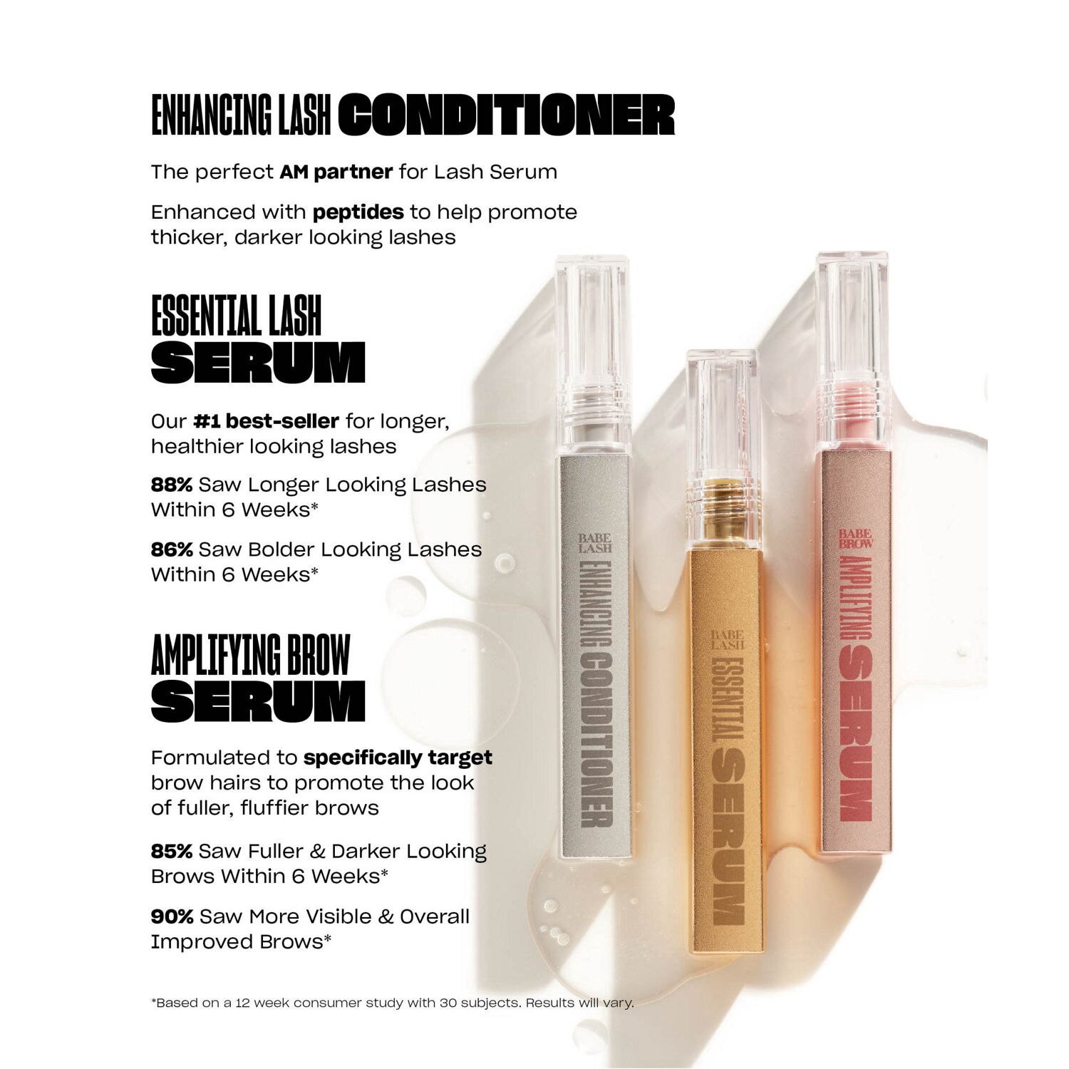 slide 3 of 5, Babe Lash Triple Threat Mini St, 3 ct