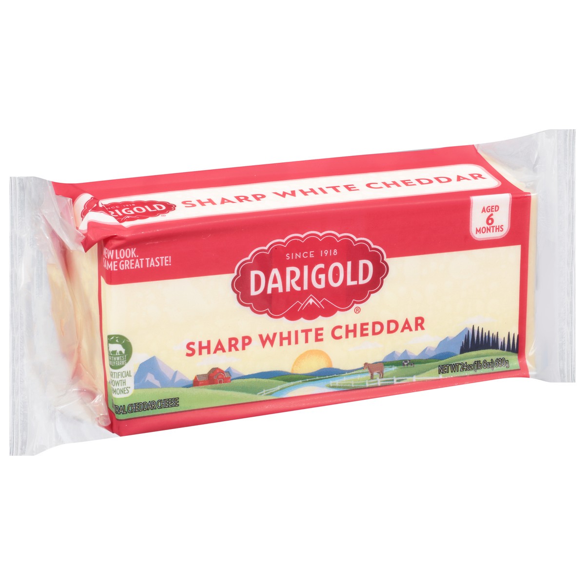slide 4 of 9, Darigold Sharp White Cheddar Cheese 24 oz, 24 oz