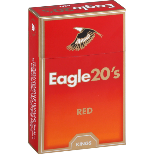 slide 1 of 1, Eagle 20S Cigarettes, Class A, Red, Kings, 20 ct