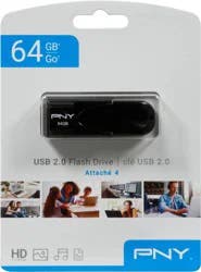 PNY 64 GB USB 2.0 Flash Drive, 1 ea