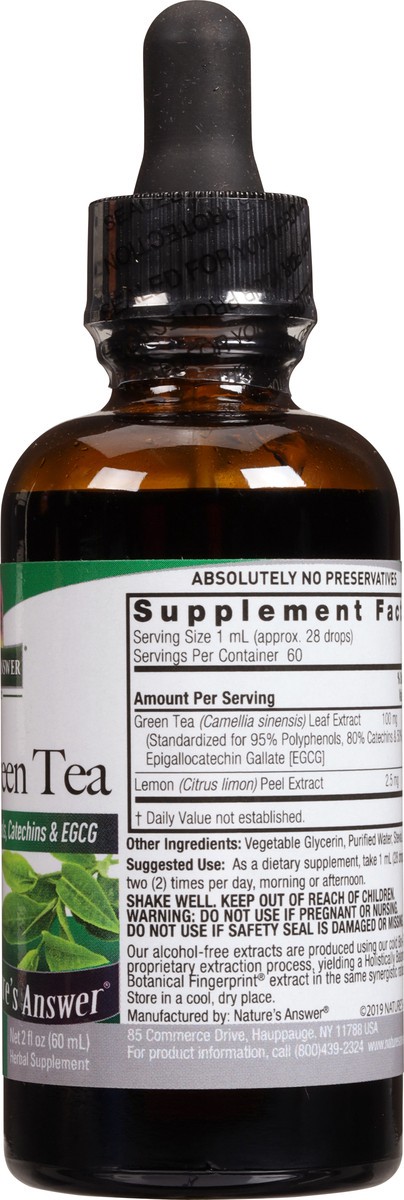 slide 8 of 12, Nature's Answer 100 mg Super Green Tea 2 fl oz, 2 fl oz