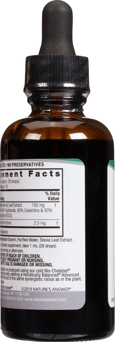 slide 4 of 12, Nature's Answer 100 mg Super Green Tea 2 fl oz, 2 fl oz