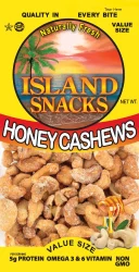Island Snacks Honey Cashews