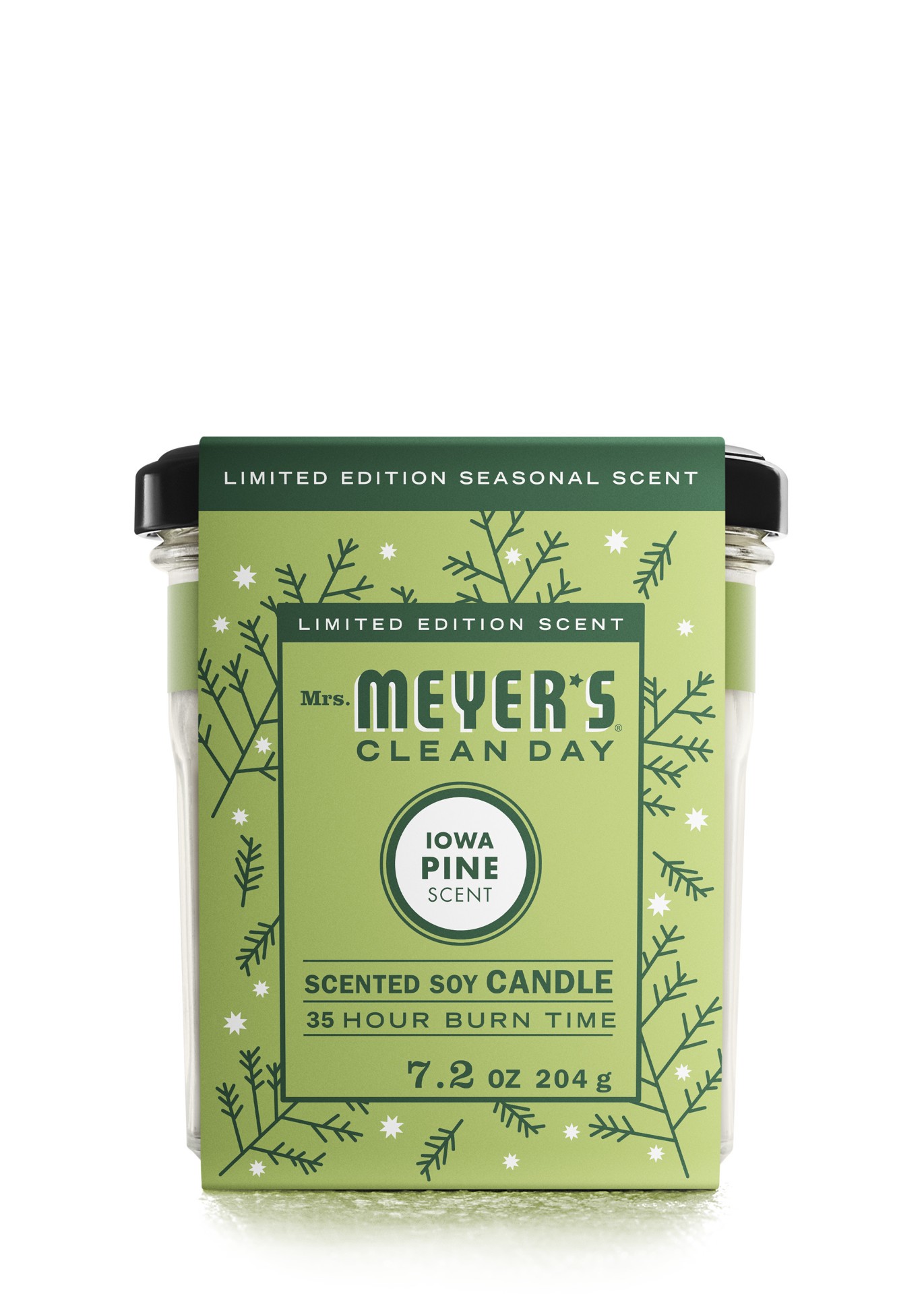 slide 2 of 10, Mrs. Meyer's Clean Day Scented Soy Candle, Large, Iowa Pine Scent, 7.2 Ounce Candle, 7.2 oz