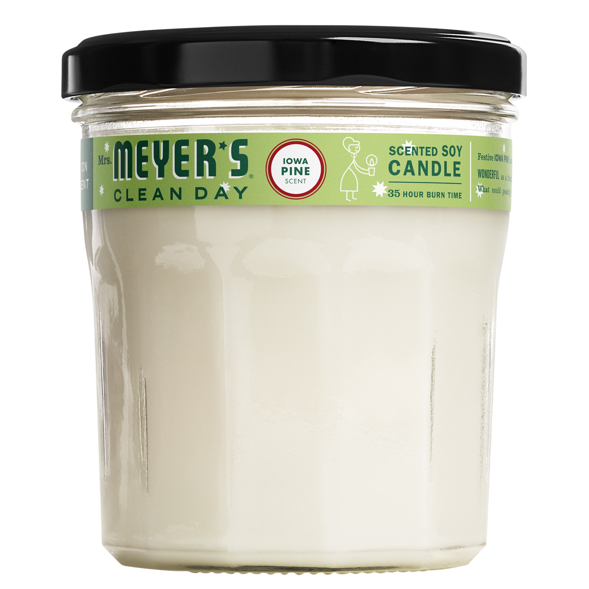 slide 5 of 10, Mrs. Meyer's Clean Day Scented Soy Candle, Large, Iowa Pine Scent, 7.2 Ounce Candle, 7.2 oz