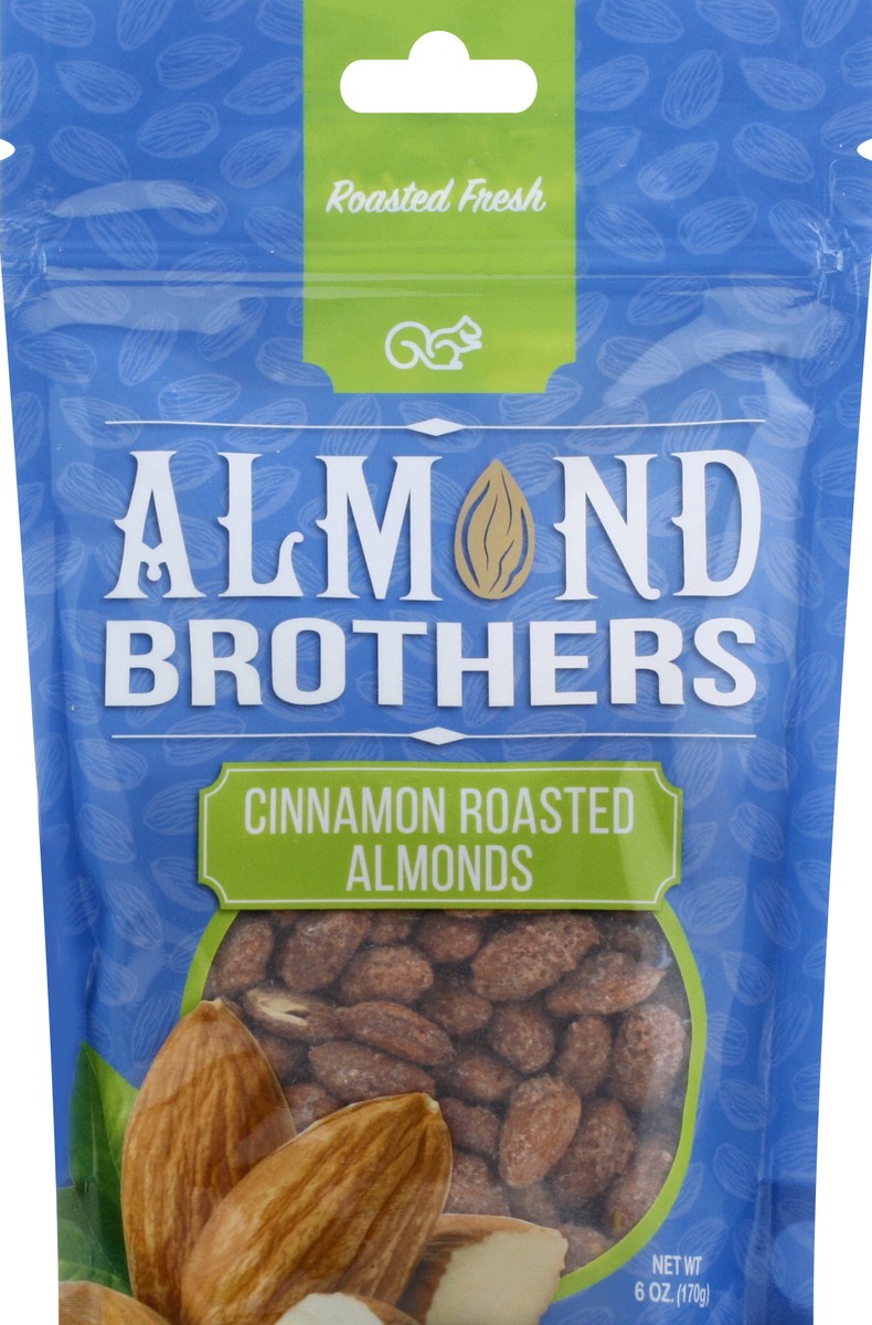 slide 3 of 9, Almond Brothers Cinnamon Roasted Almonds, 6 oz