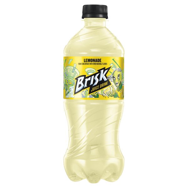 slide 1 of 3, Lipton Brisk Lemonande, 20 oz