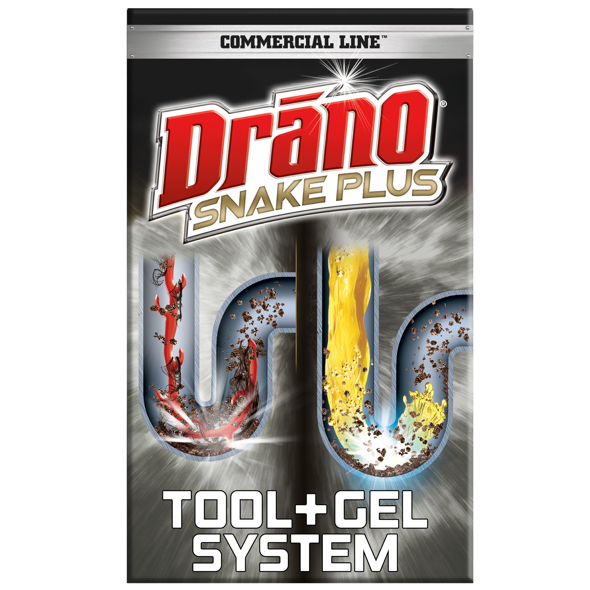 slide 1 of 7, Drano Snake Plus and Gel System, 16 fl oz