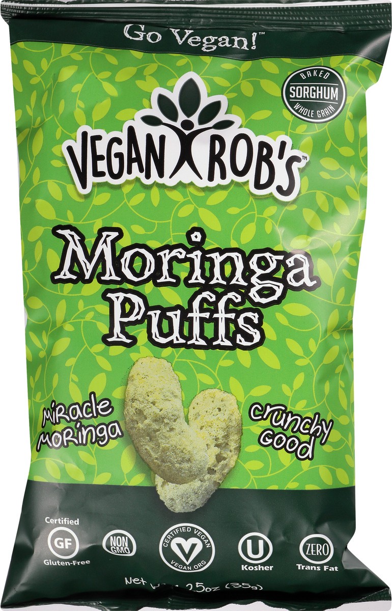 slide 2 of 12, Vegan Rob's Puffs, Moringa, 1.25 oz