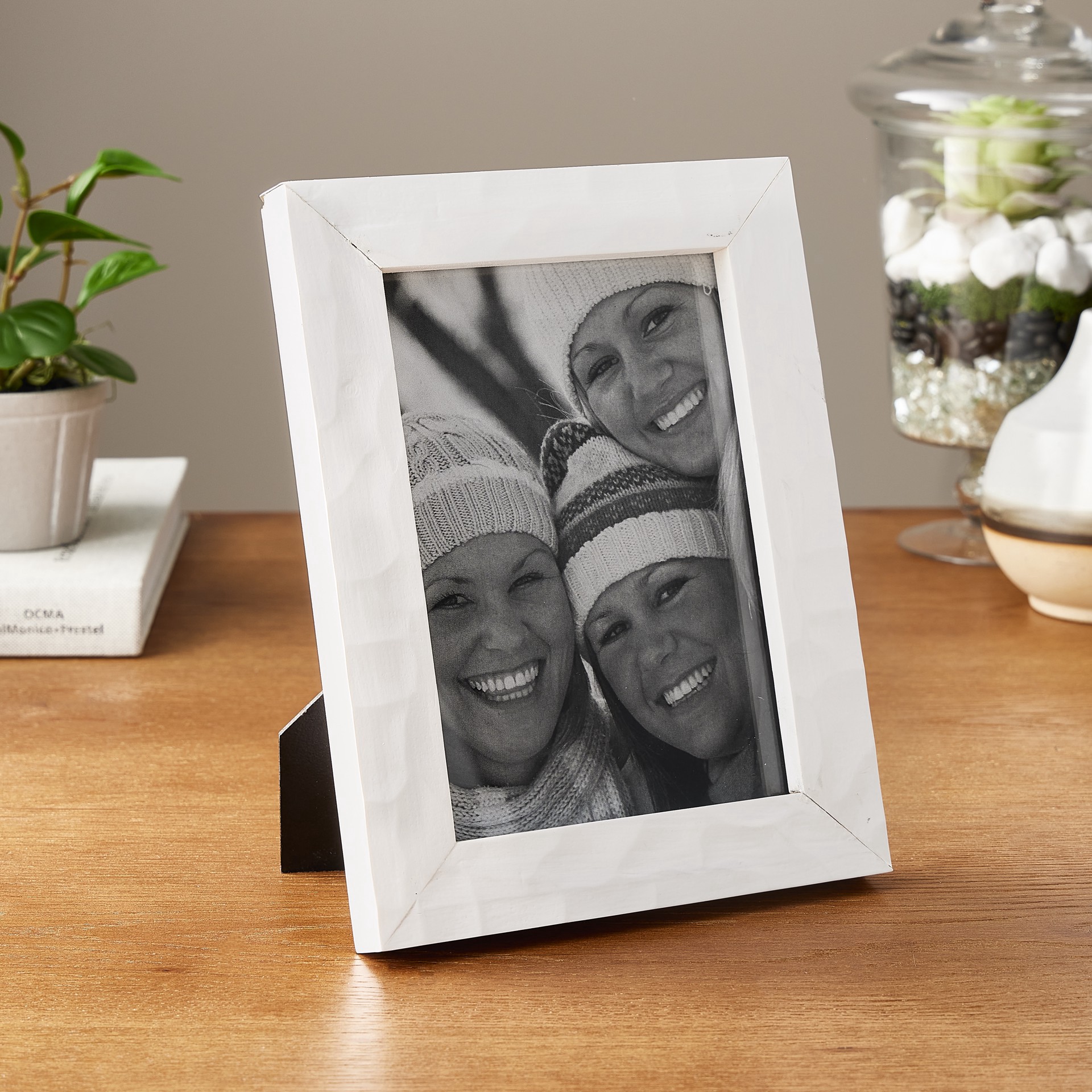 slide 2 of 4, Expressions 5" X 7" White Hammered Frame By Studio Decor, 5 in x 7 in