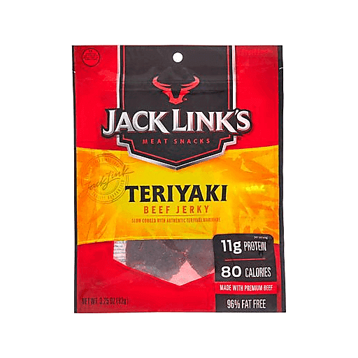 slide 1 of 1, Jack Link's Teriyaki Beef Jerky, 3.25 oz