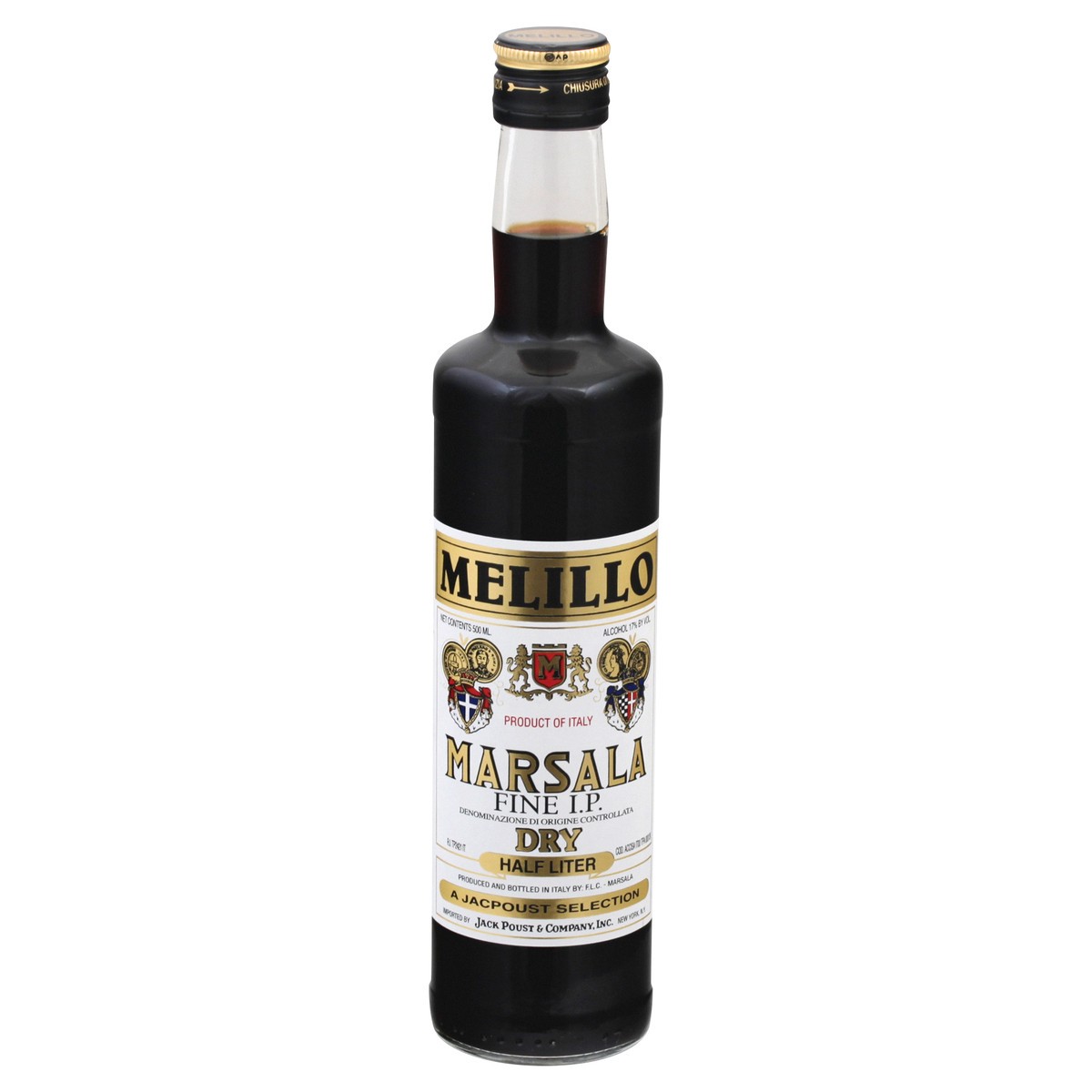 slide 1 of 6, Melillo Dry Fine Ip Marsala, 500 ml