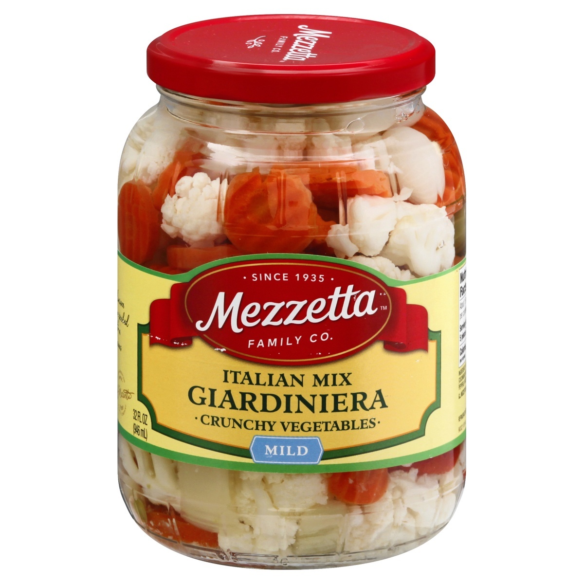 slide 1 of 1, Mezzetta Italian Mix Giardiniera, 32 fl oz, 