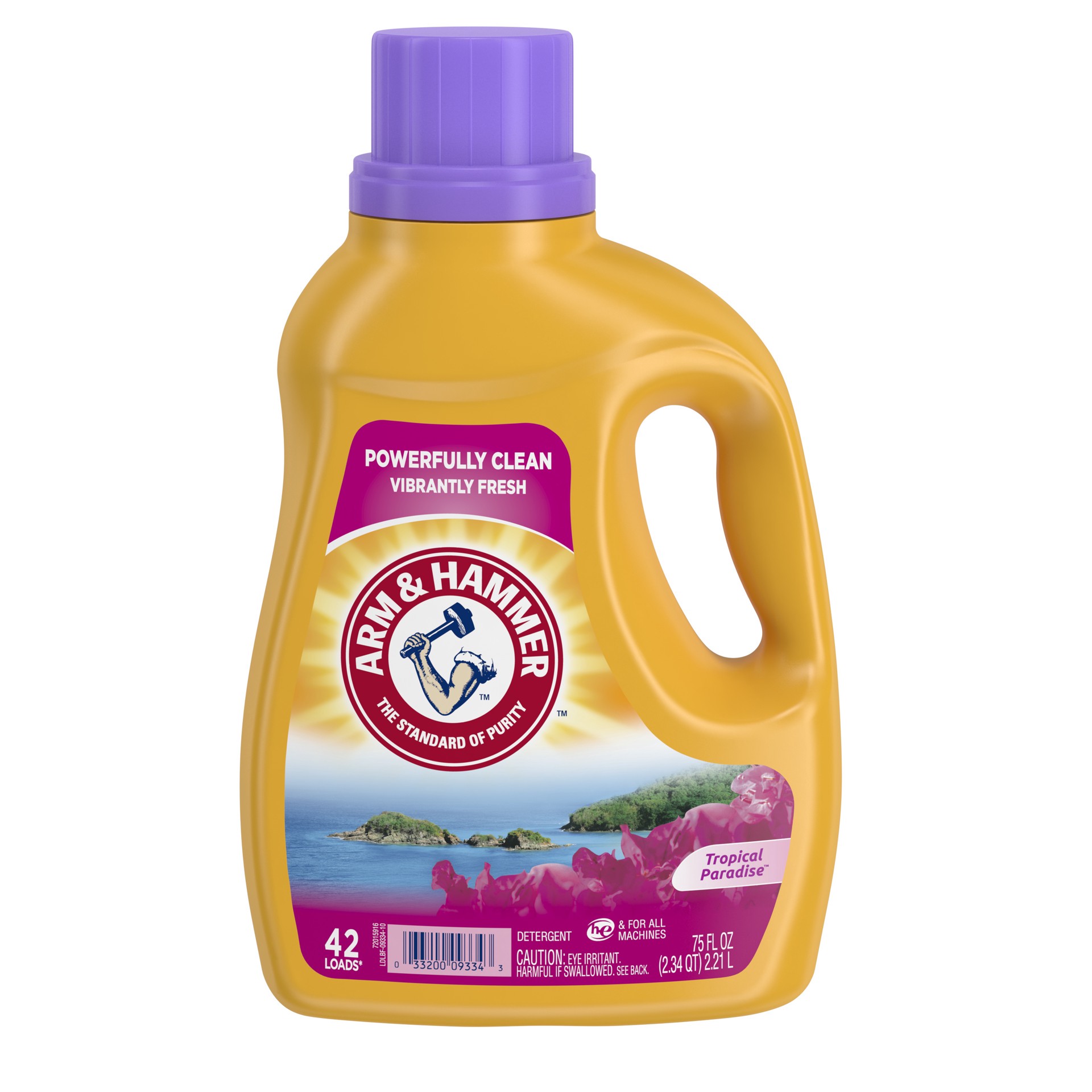 slide 1 of 5, Arm & Hammer Clean Scentsations Tropical Paradise, 42 Loads Liquid Laundry Detergent, 75 Fl oz, 75 fl oz