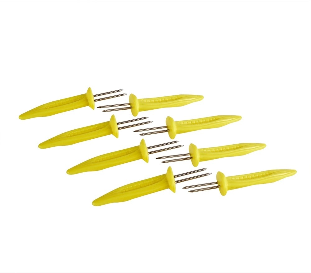 slide 1 of 1, Everyday Living Deluxe Corn Skewer- Yellow, 8 ct