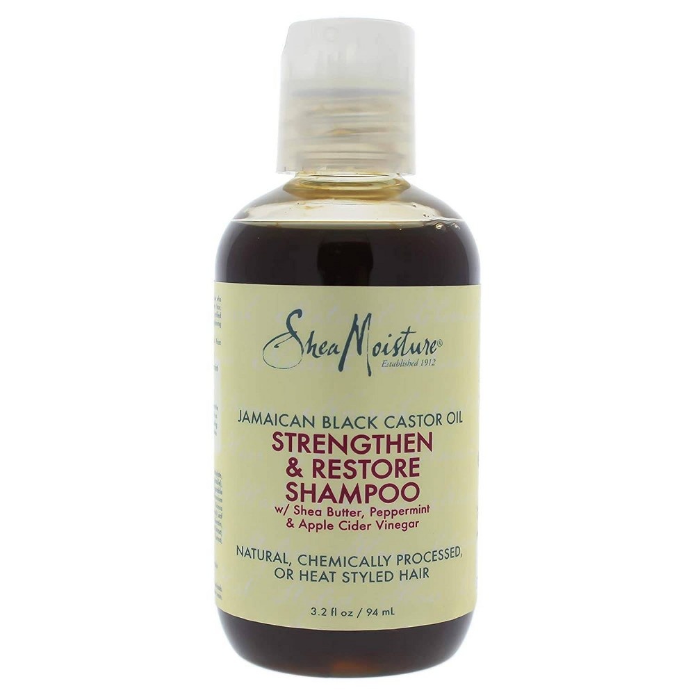 slide 3 of 3, SheaMoisture Jamaican Black Castor Oil Strengthen & Restore Shampoo Travel Size - 3.2 fl oz, 3.2 fl oz