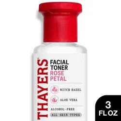 Thayers Natural Remedies Witch Hazel Alcohol Free Toner with Rose Petal - 3 fl oz