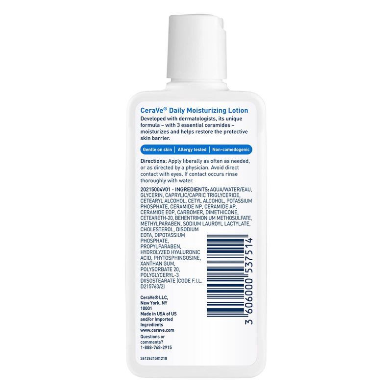 slide 11 of 12, CeraVe Daily Moisturizing Face and Body Lotion for Normal to Dry Skin – 3 oz, 3 oz