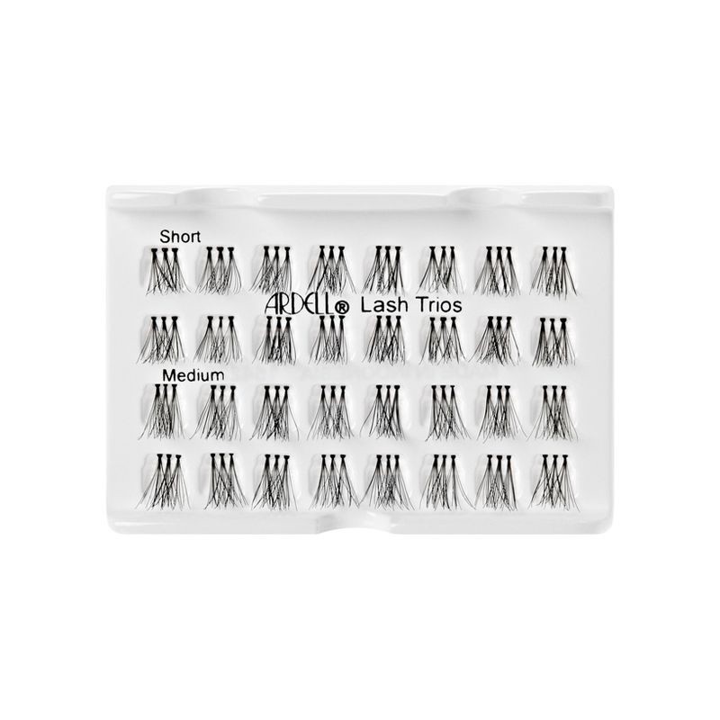 slide 3 of 6, Ardell Eyelash Individual Lash Trios Black - 32ct, 32 ct