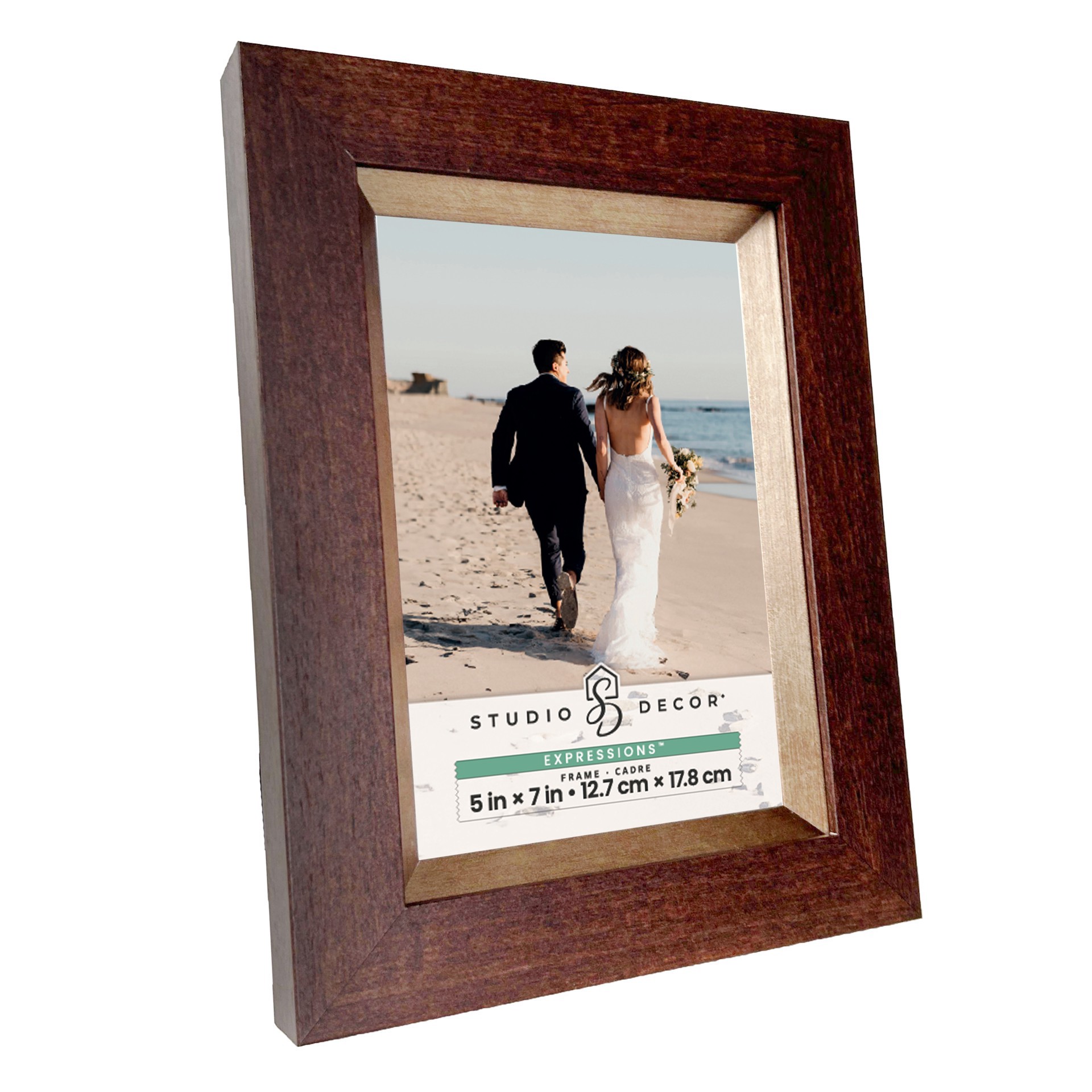 slide 5 of 5, Expressions Madeline Brass Frame By Studio Decor, 5 in x 7 in