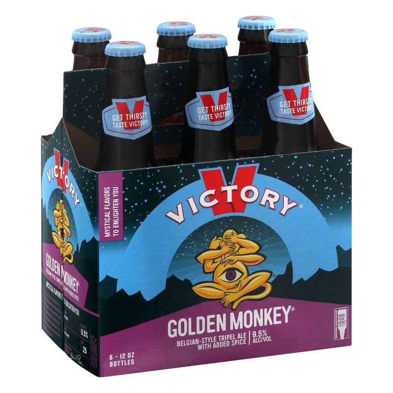 slide 5 of 5, Victory Brewing Company Victory Golden Monkey Belgian-Style Tripel Ale Beer - 6pk/12 fl oz Bottles, 6 ct; 12 fl oz