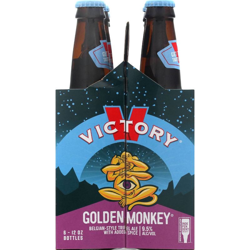 slide 3 of 5, Victory Brewing Company Victory Golden Monkey Belgian-Style Tripel Ale Beer - 6pk/12 fl oz Bottles, 6 ct; 12 fl oz