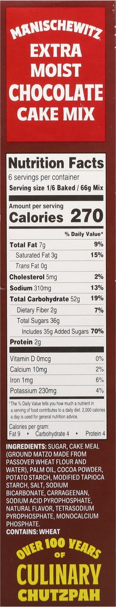 slide 11 of 13, Manischewitz Extra Moist Chocolate Cake Mix with Fudge Frosting - 14 oz, 14 oz
