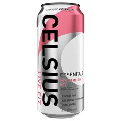 CELSIUS ESSENTIALS, Sparkling Watermelon Ice, Performance Energy Drink 16 Fl Oz Single Can