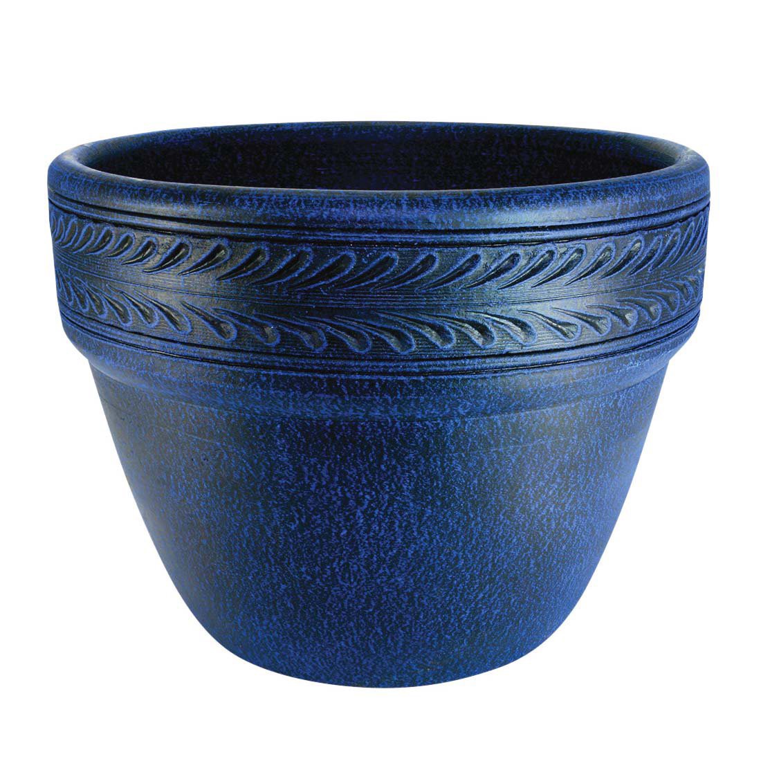 slide 1 of 1, PR Imports Royal Blue Wide Rim Planter, 16 in