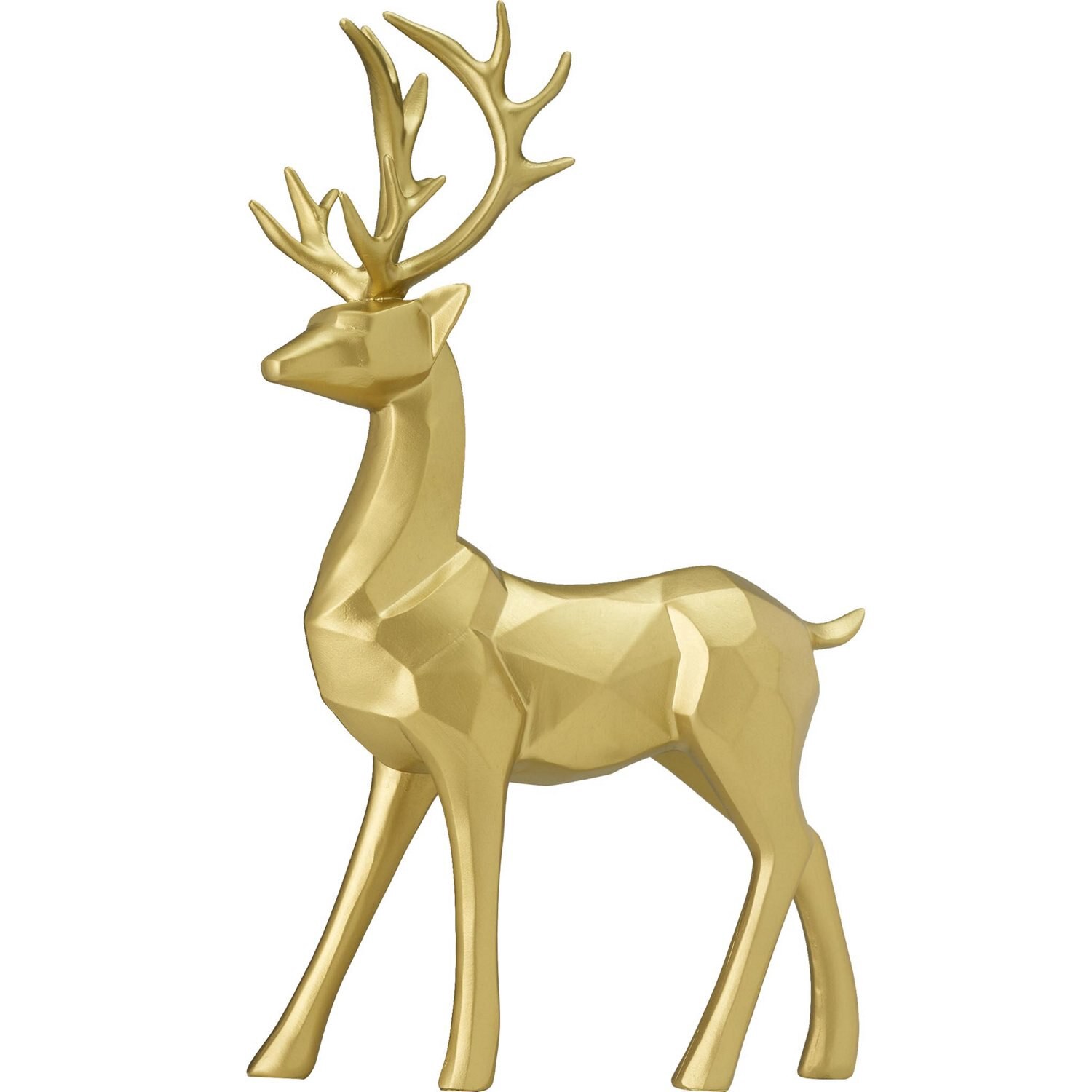 slide 1 of 1, Joyward Gold Standing Reindeer Figurine, 12.4 In, 1 ct