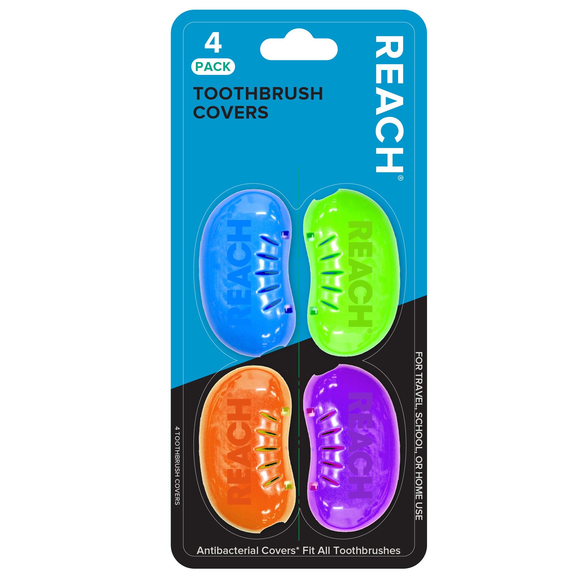 slide 1 of 3, Reach Toothbrush Cover - Trial Size - 4ct, 4 ct
