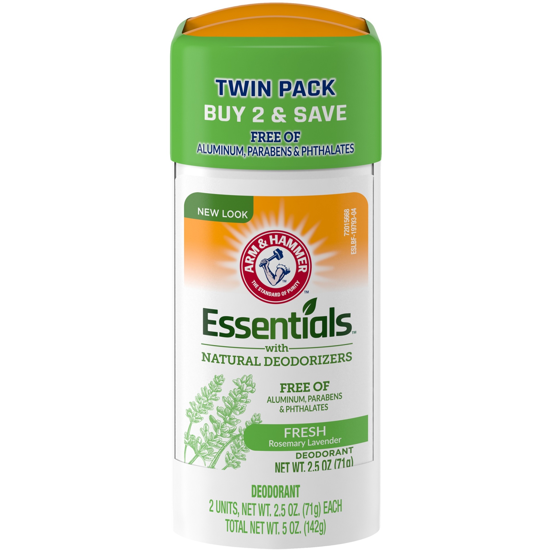 slide 1 of 9, Arm & Hammer Essentials Solid Deodorant Fresh Wide Stick Twin Pack - 2.5oz/2pk, 2 ct; 2.5 oz