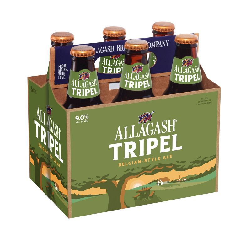slide 3 of 6, Allagash Brewing Company Allagash Belgian-Style Tripel Beer - 6pk/12 fl oz Bottles, 6 ct; 12 fl oz
