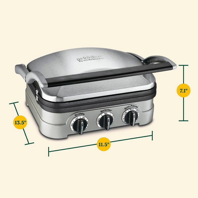 slide 19 of 20, Cuisinart Griddler - Stainless Steel - GR-4NP1, 1 ct