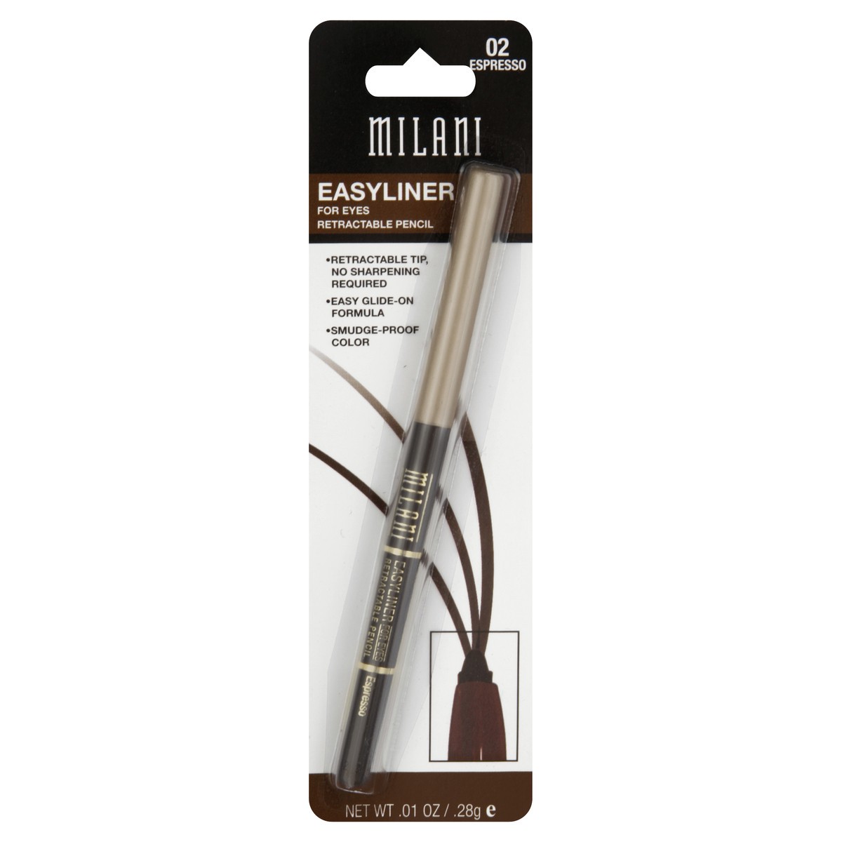 slide 2 of 3, Milani Easyliner 0.01 oz, 0.01 oz