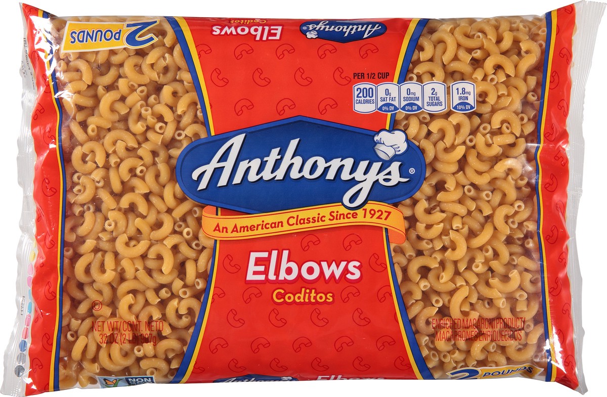 slide 8 of 14, Anthony's Elbows 32 oz, 32 oz