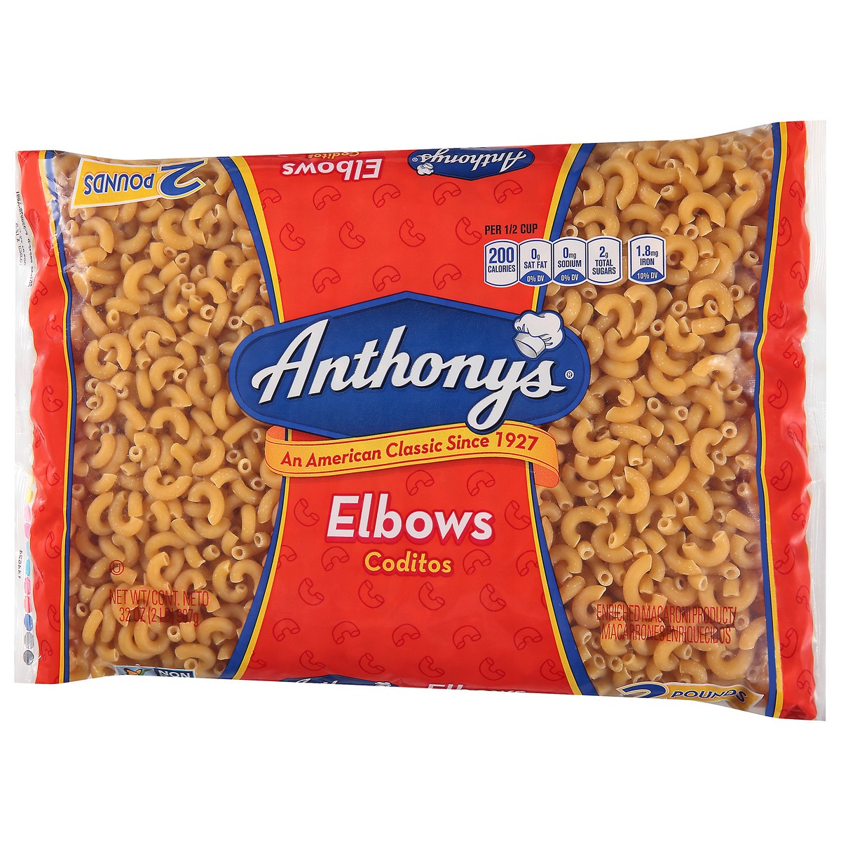 slide 11 of 14, Anthony's Elbows 32 oz, 32 oz