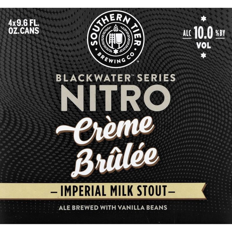 slide 2 of 5, Southern Tier Brewing Company Southern Tier Black Water Nitro Creme Brulee Imperial Milk Stout- 4pk/9.6 fl oz Cans, 4 ct, 9.6 fl oz