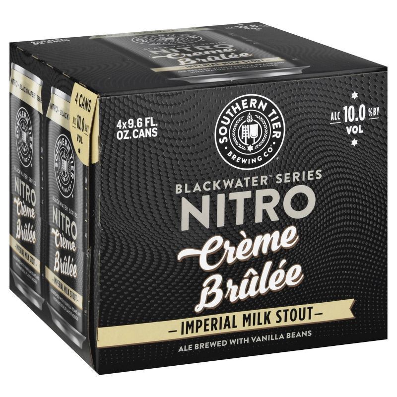 slide 1 of 5, Southern Tier Brewing Company Southern Tier Black Water Nitro Creme Brulee Imperial Milk Stout- 4pk/9.6 fl oz Cans, 4 ct, 9.6 fl oz